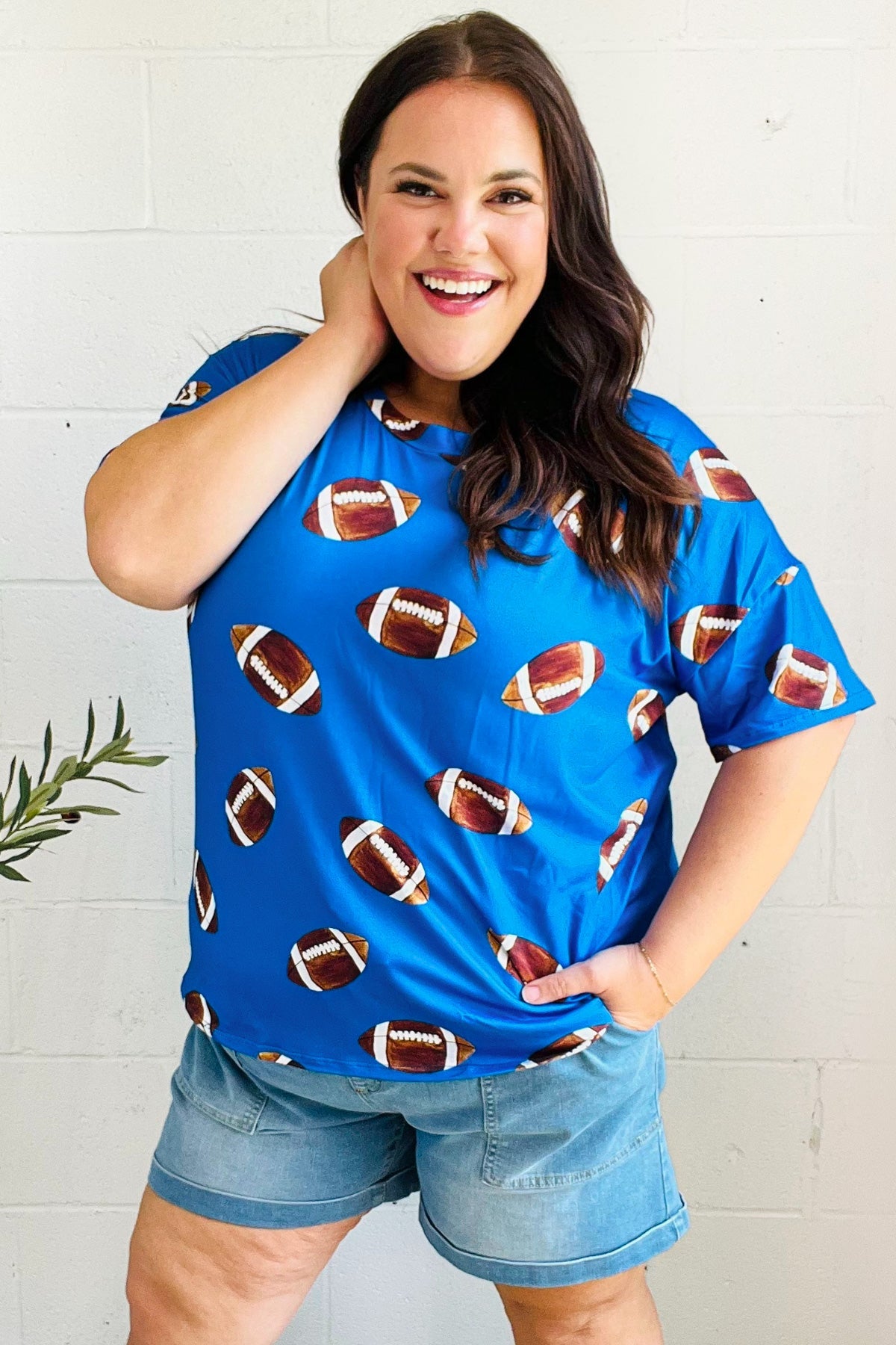 Game Day Football Knit Top