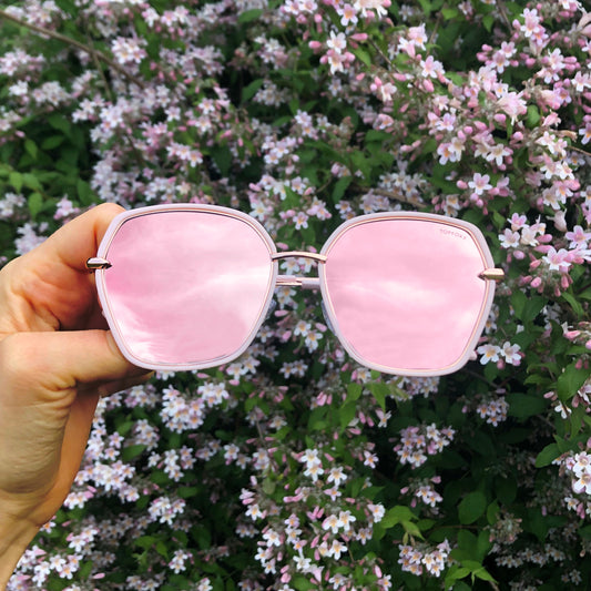 Maya Polarized Sunglasses | Rose Gold