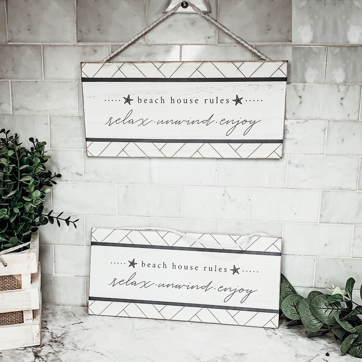 Beach House Hanging Signs