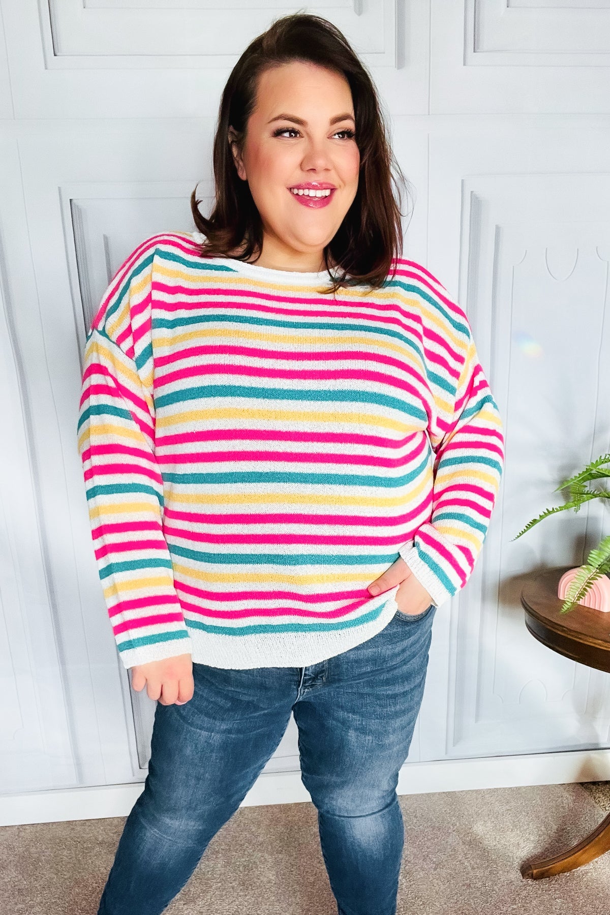 Bold & Sassy Striped Pullover Sweater