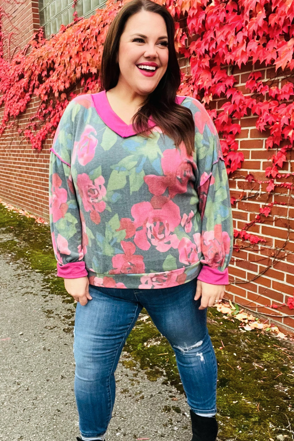 Beautiful You Vintage Floral Sweater