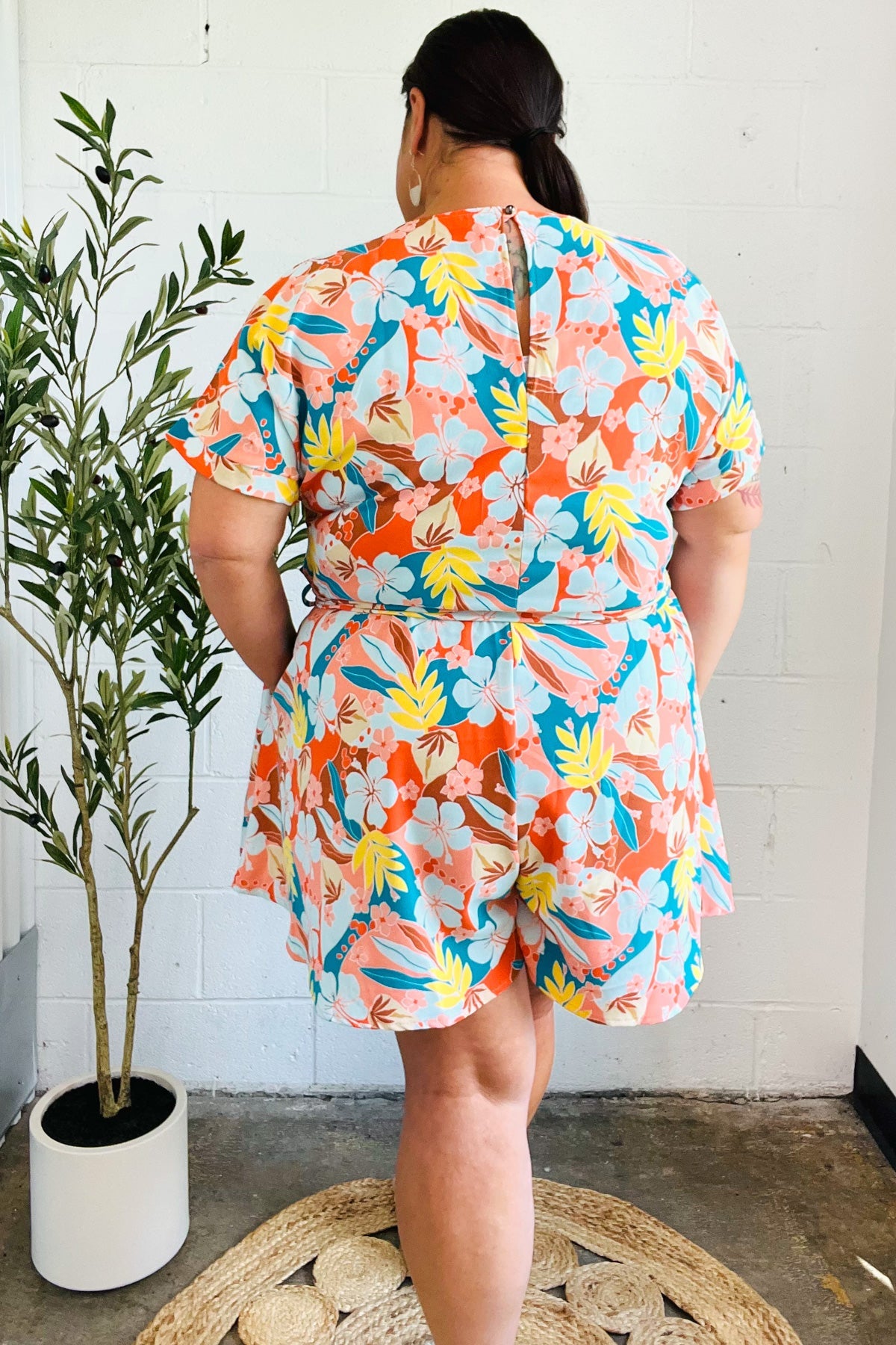 Tropical Trance Tropical Floral Romper