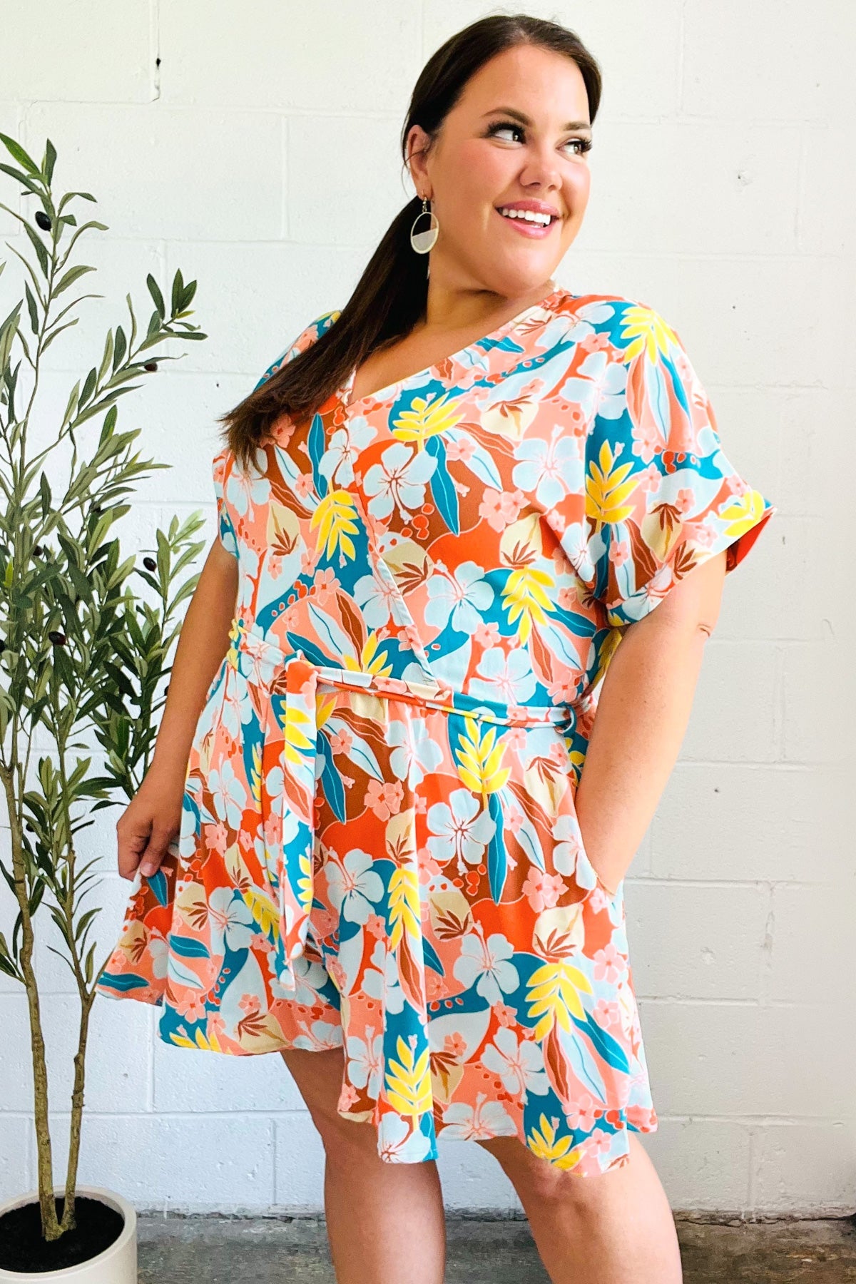 Tropical Trance Tropical Floral Romper