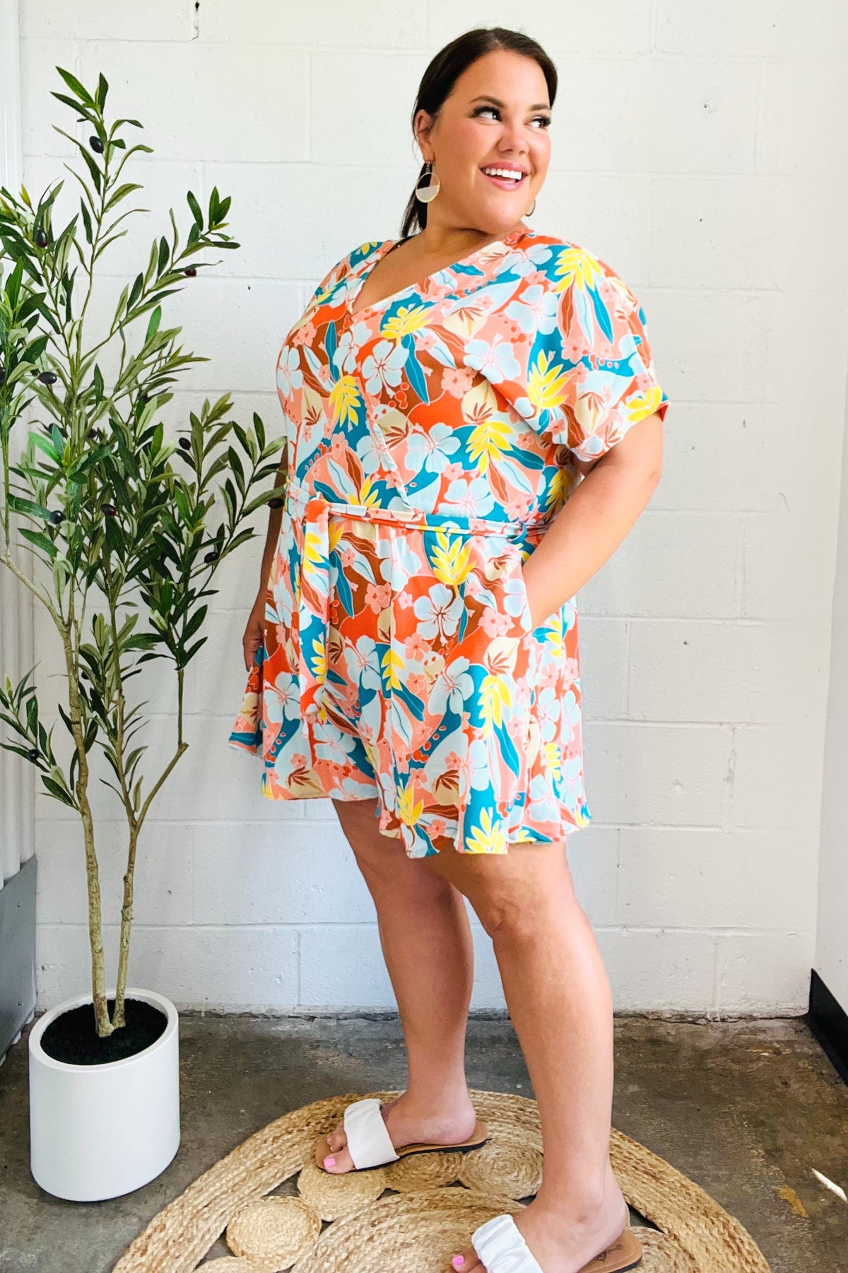 Tropical Trance Tropical Floral Romper