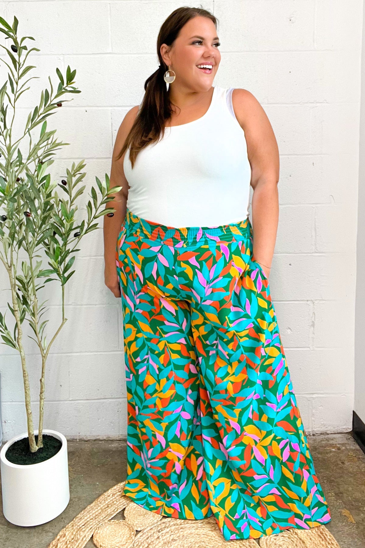 Summer Vibes Smocked Palazzo Pants