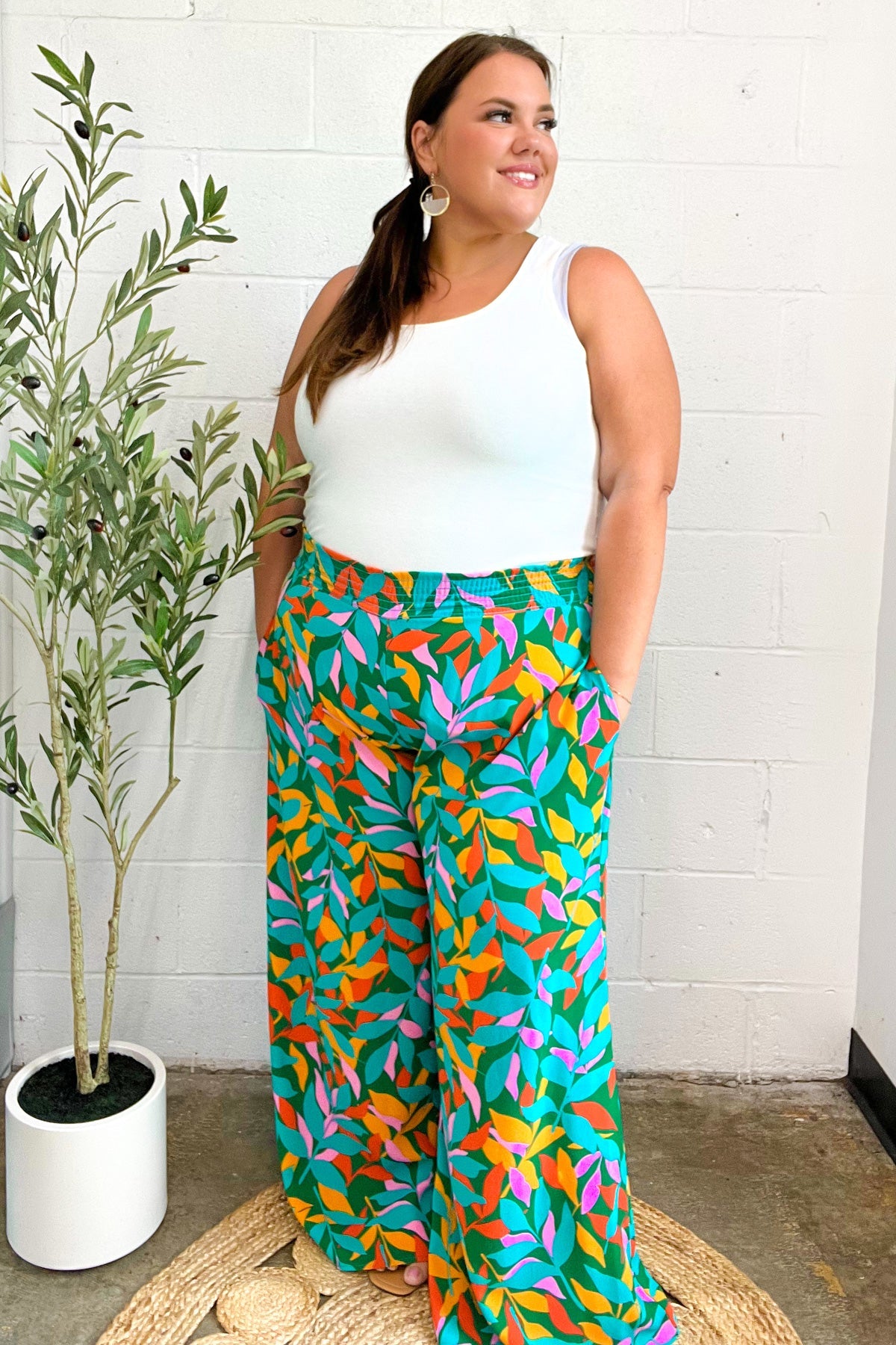 Summer Vibes Smocked Palazzo Pants