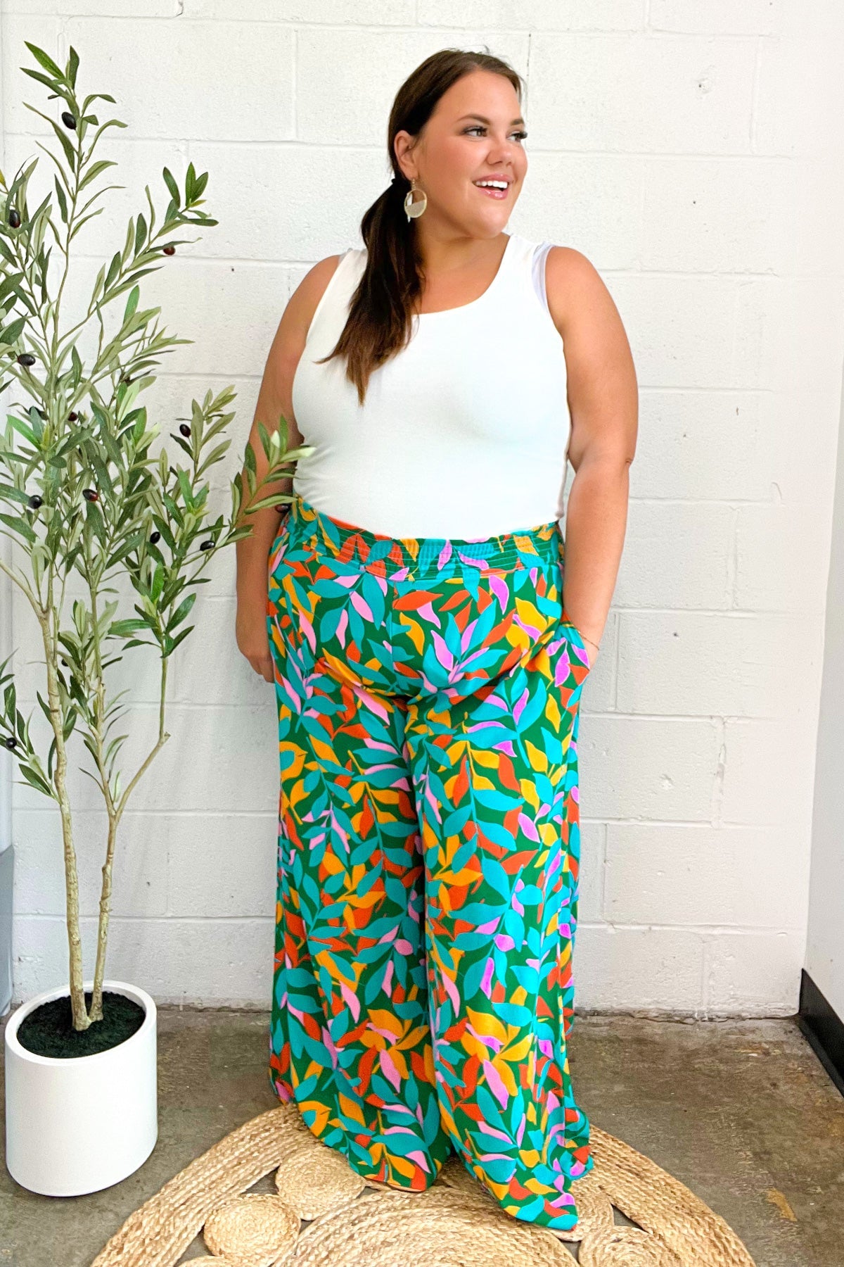 Summer Vibes Smocked Palazzo Pants