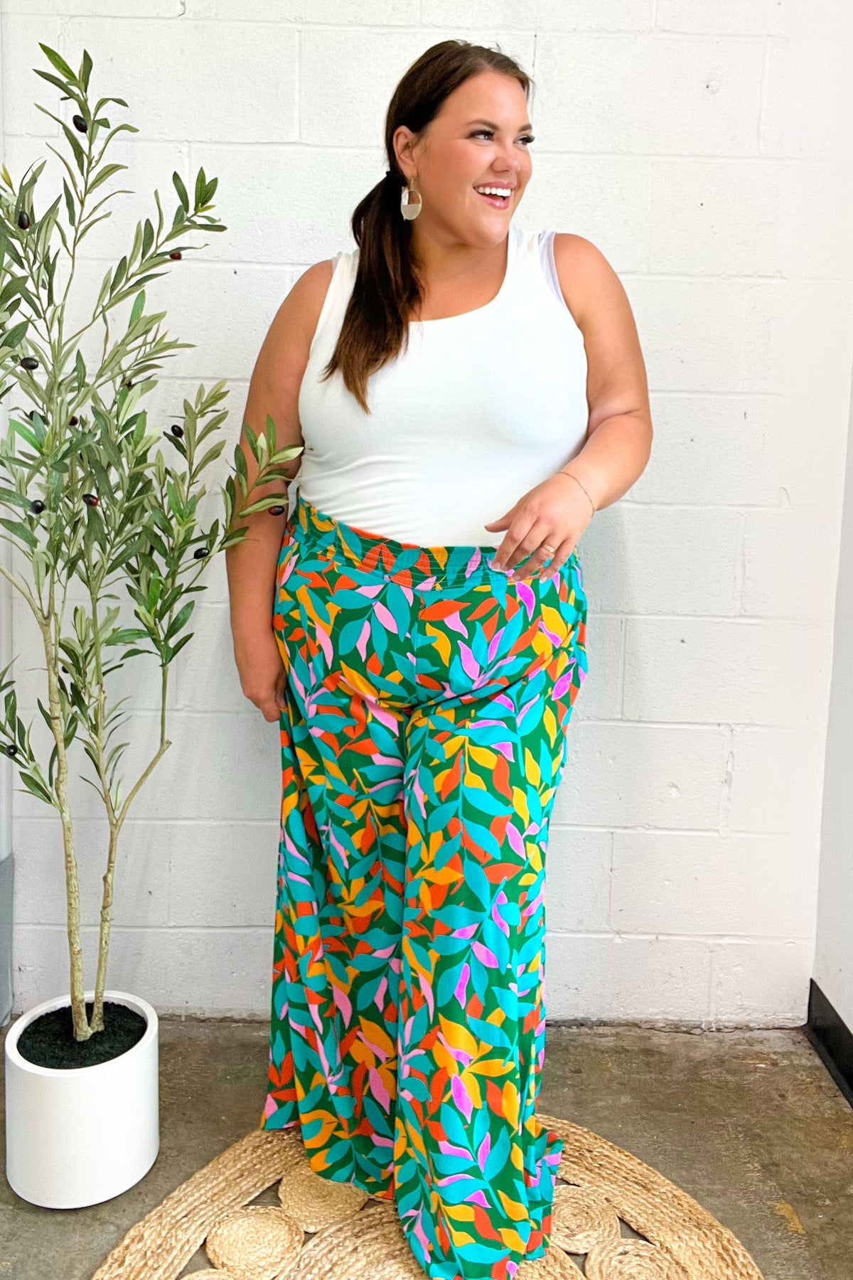 Summer Vibes Smocked Palazzo Pants