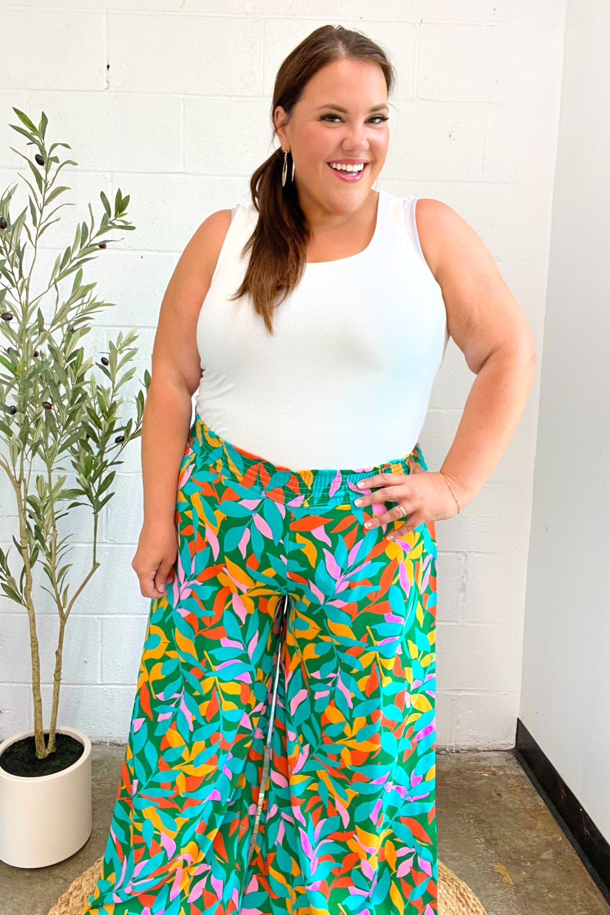 Summer Vibes Smocked Palazzo Pants