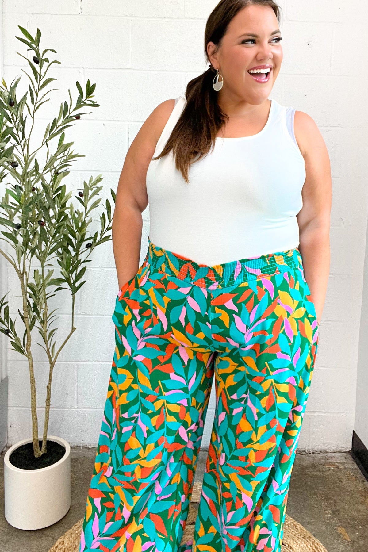 Summer Vibes Smocked Palazzo Pants