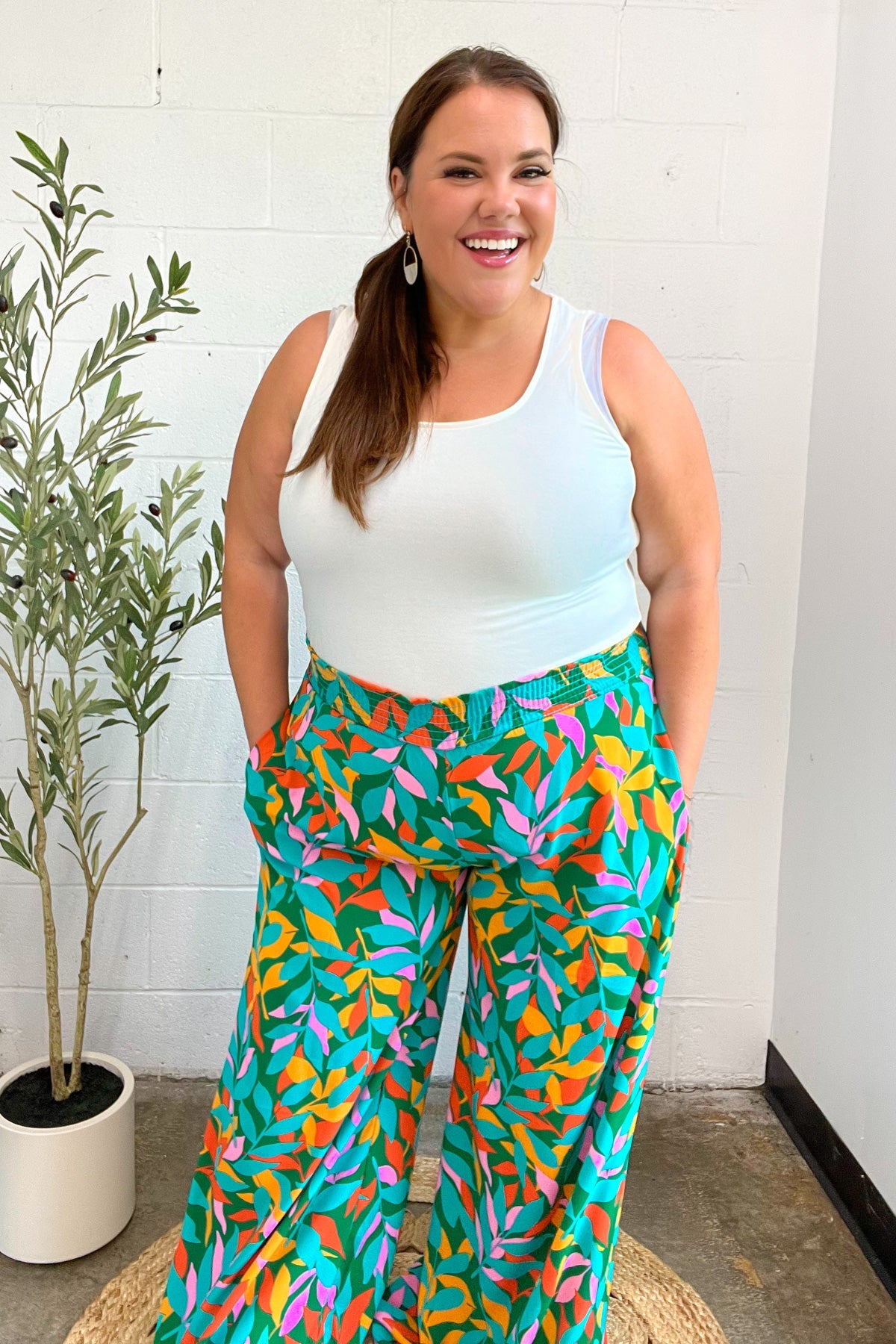 Summer Vibes Smocked Palazzo Pants