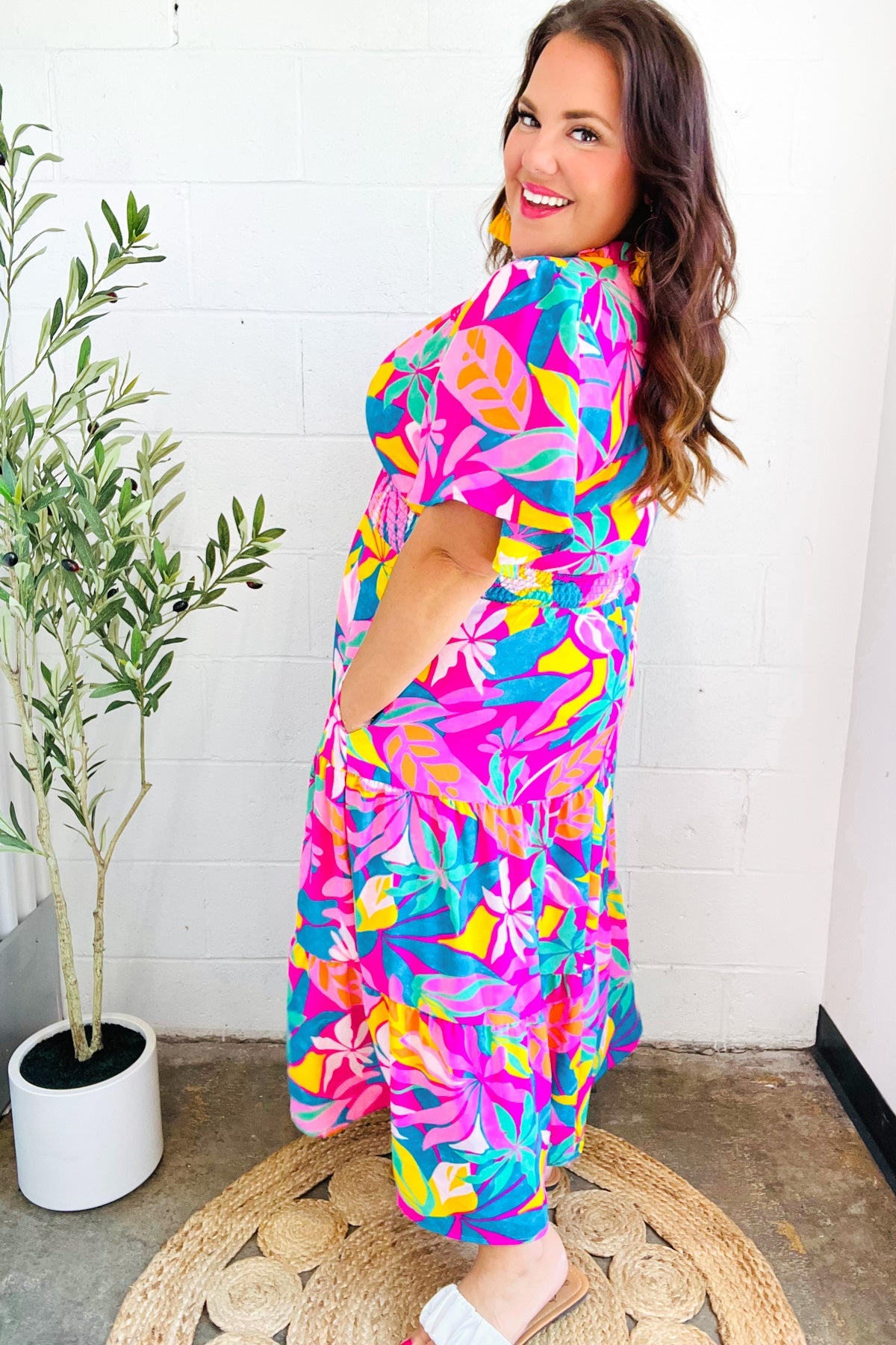 Tropical Trance Floral Maxi Dress