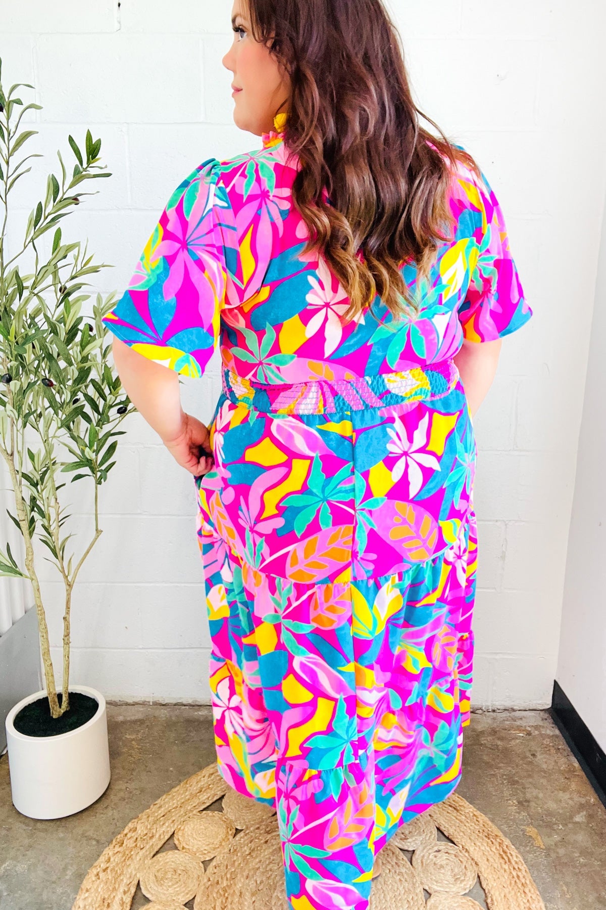 Tropical Trance Floral Maxi Dress