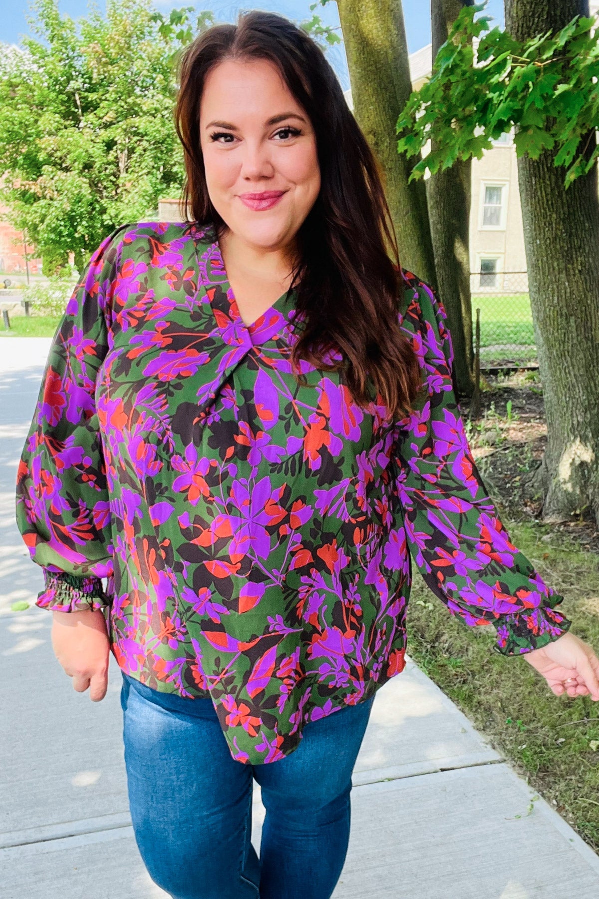 Eyes On You Floral Smocked Top