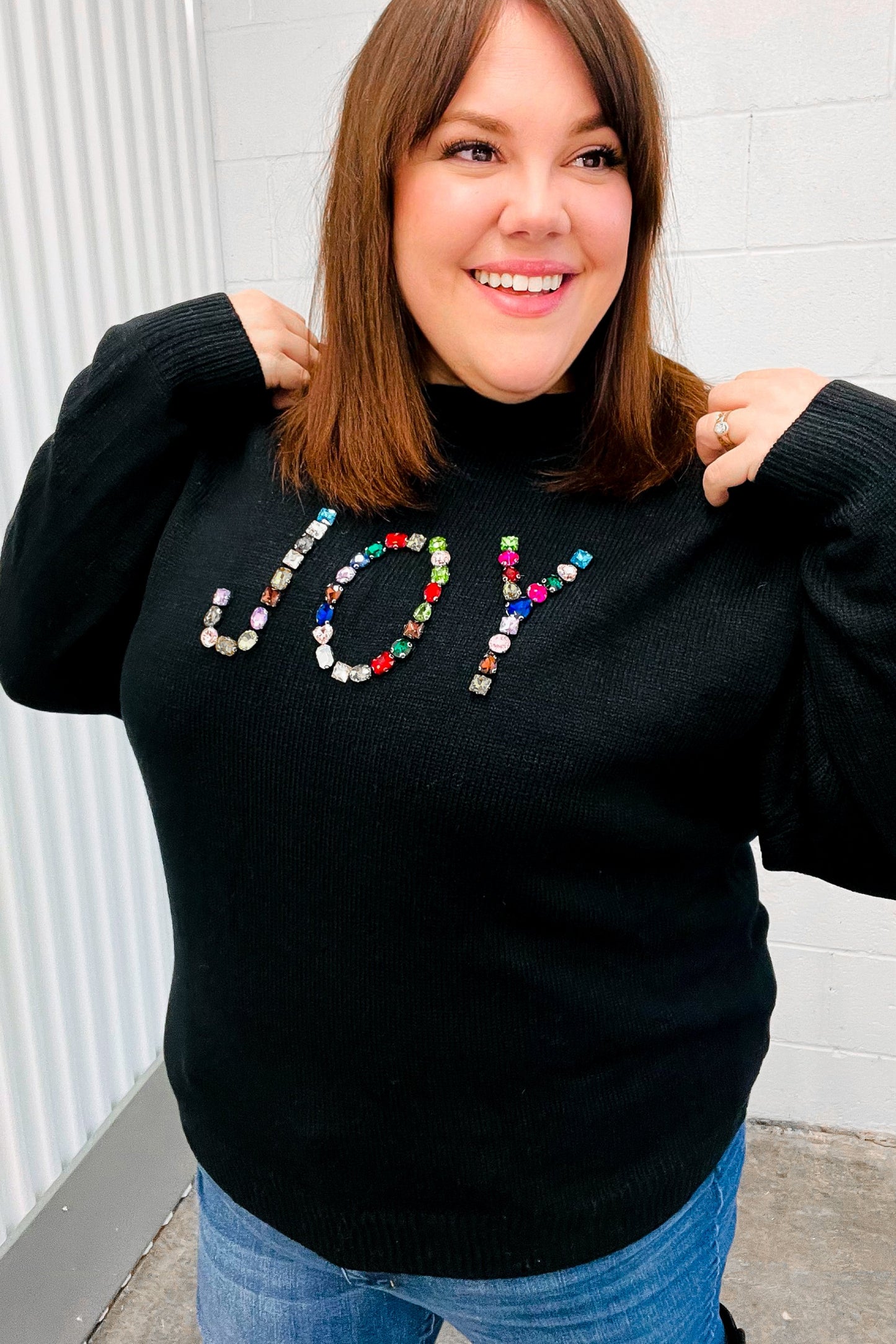 Give Back Joy Beaded Sweater