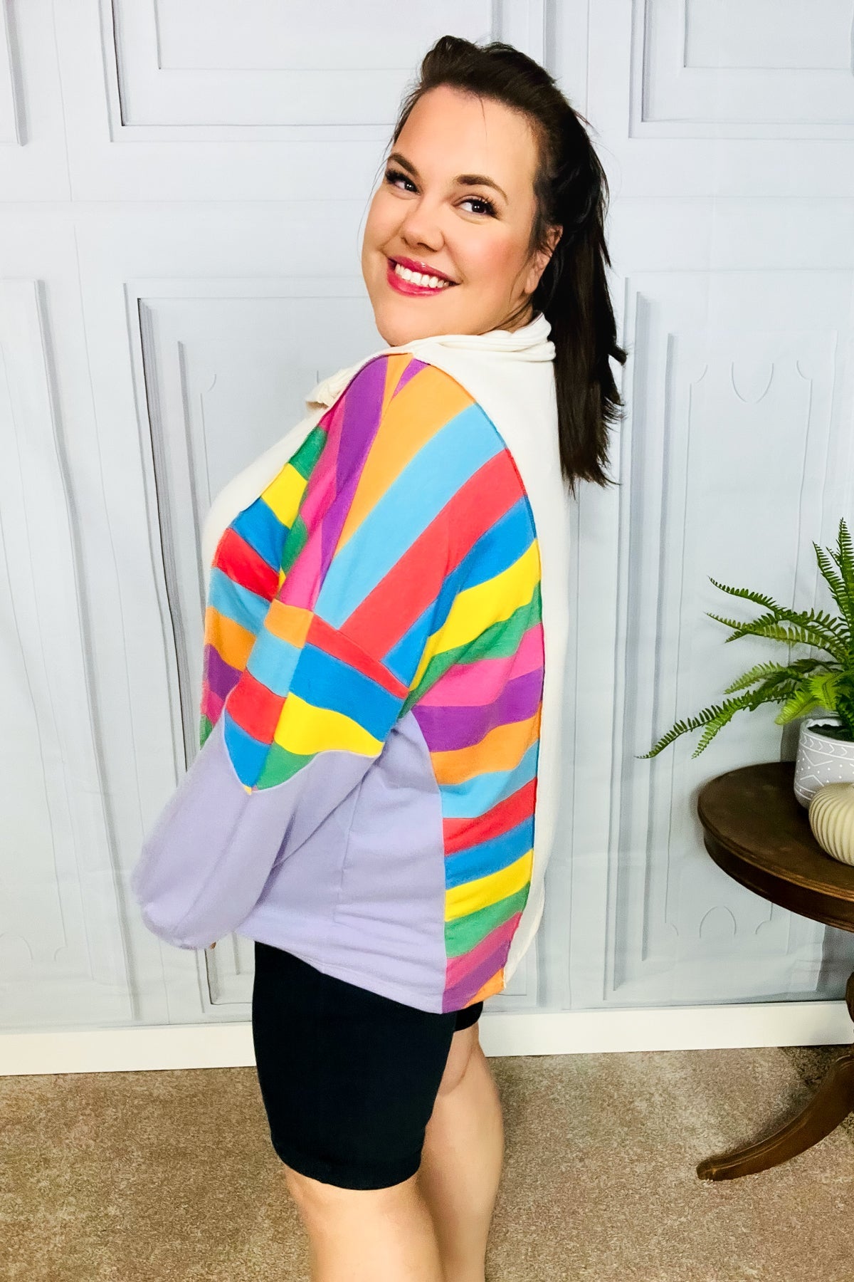 Feeling Bold Multicolor Striped Pullover