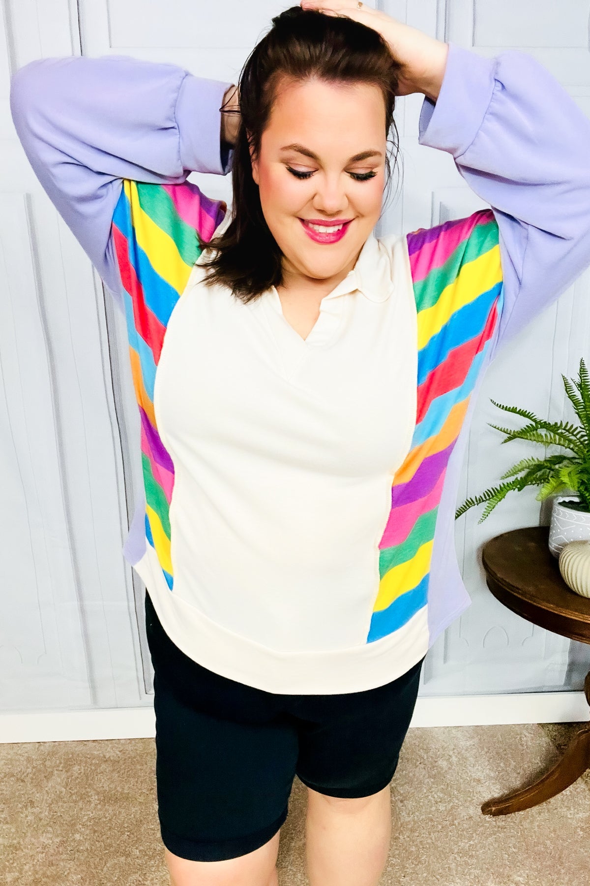 Feeling Bold Multicolor Striped Pullover