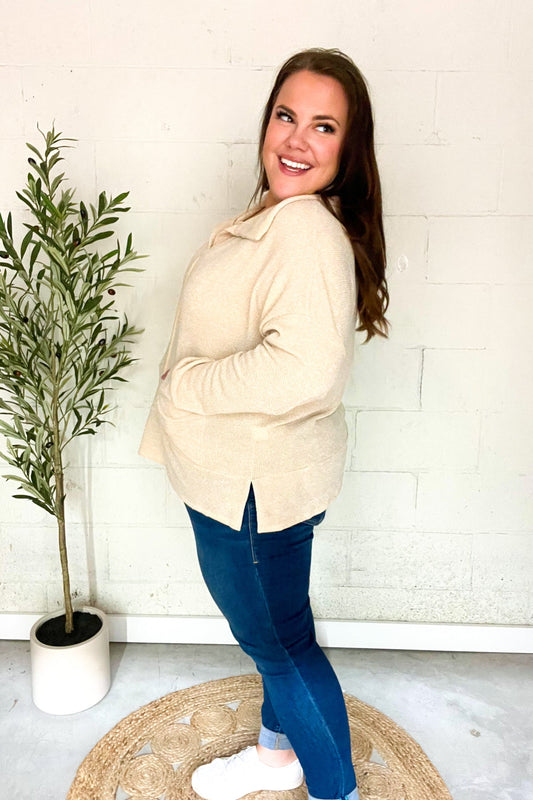 Easy Living Oversized Sweater | Cream