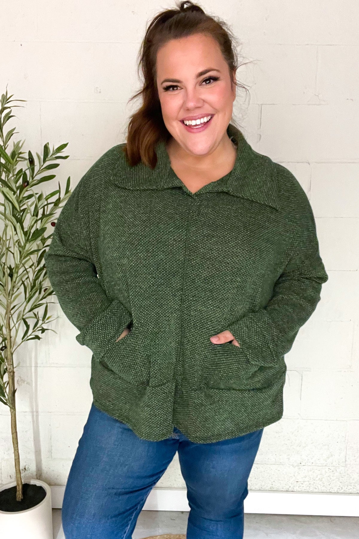 Easy Living Oversized Sweater | Olive