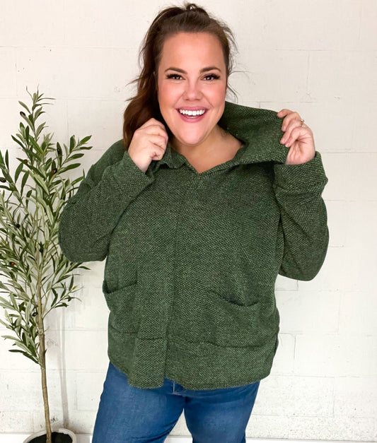 Easy Living Oversized Sweater | Olive