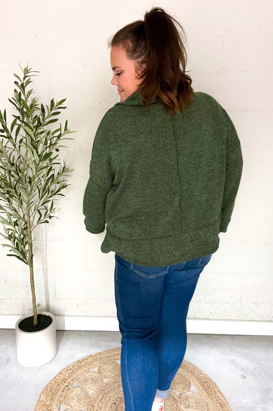 Easy Living Oversized Sweater | Olive