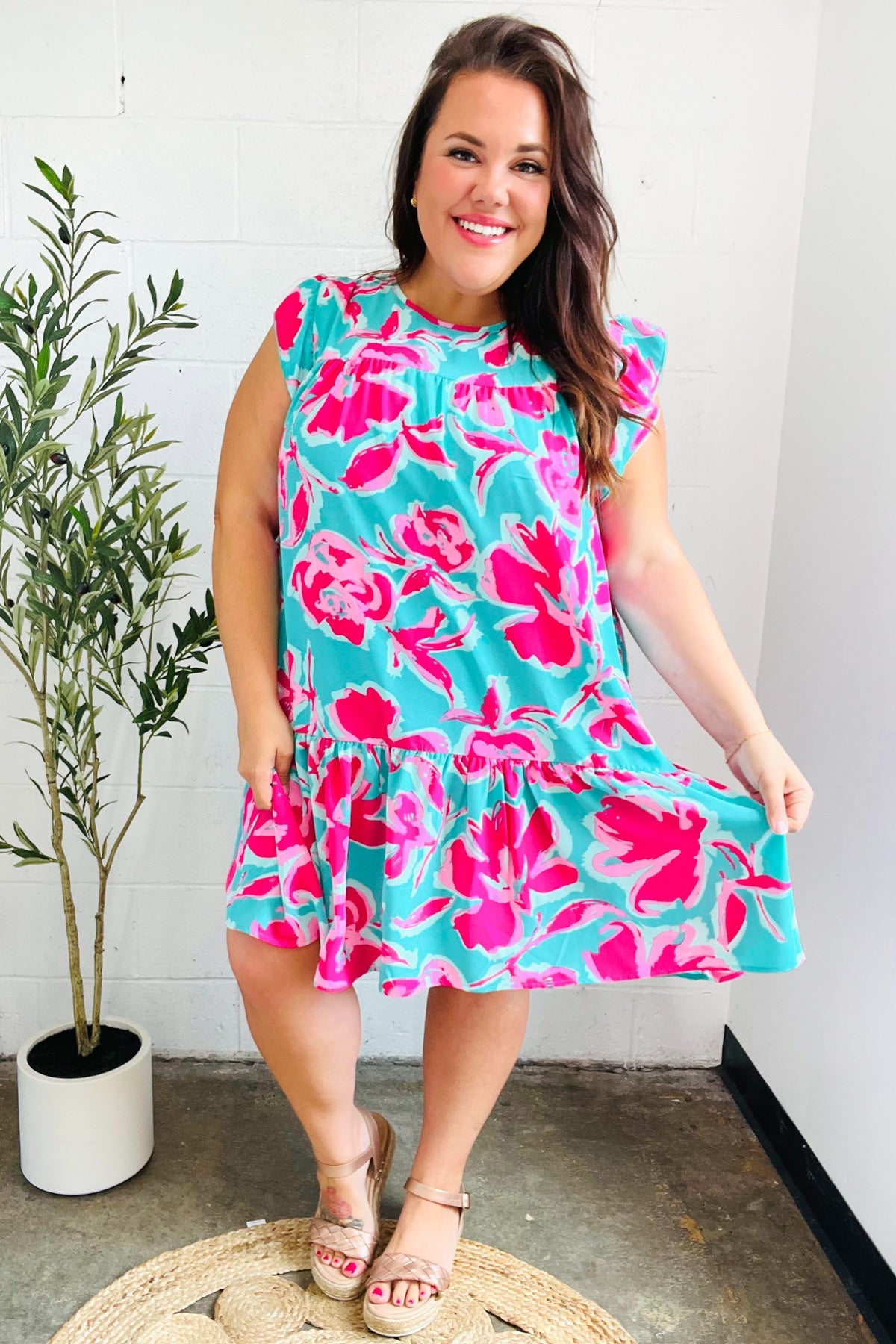 Diva Dreaming Floral Tiered Dress