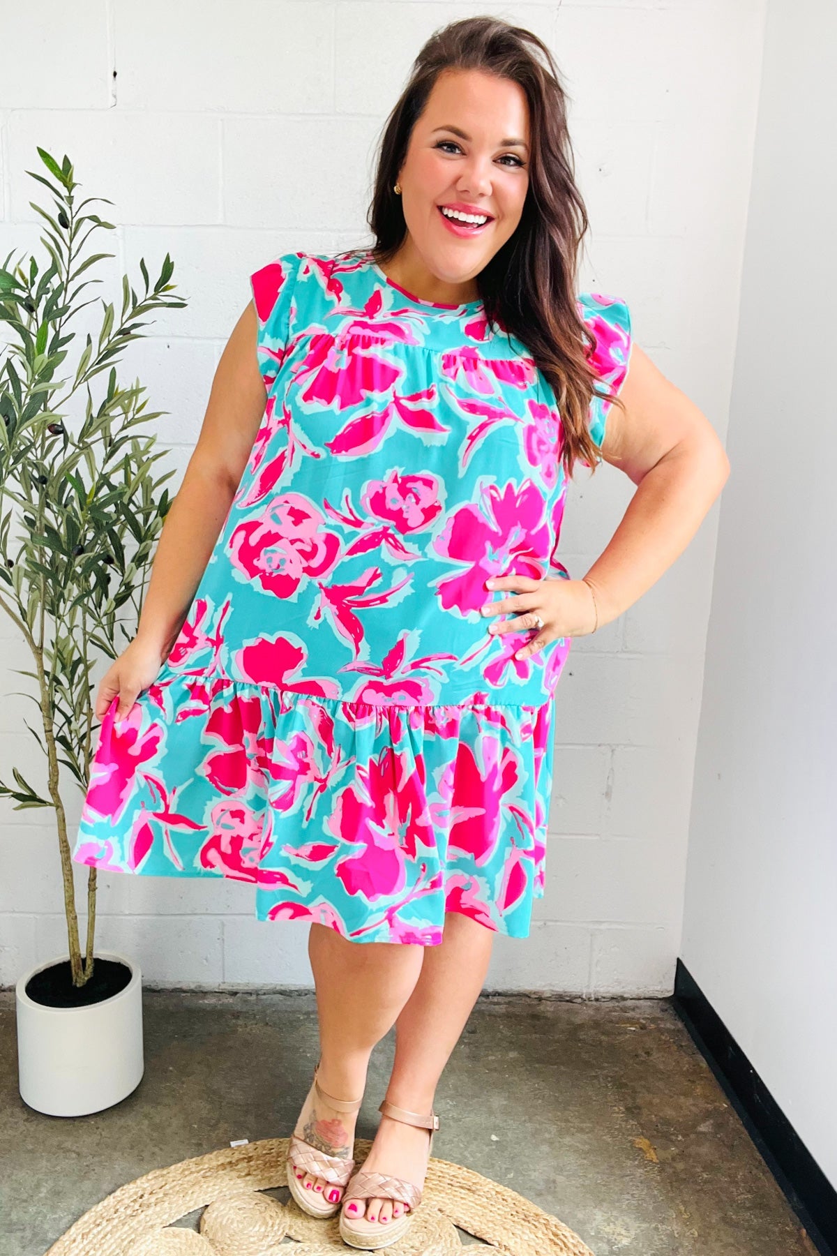 Diva Dreaming Floral Tiered Dress