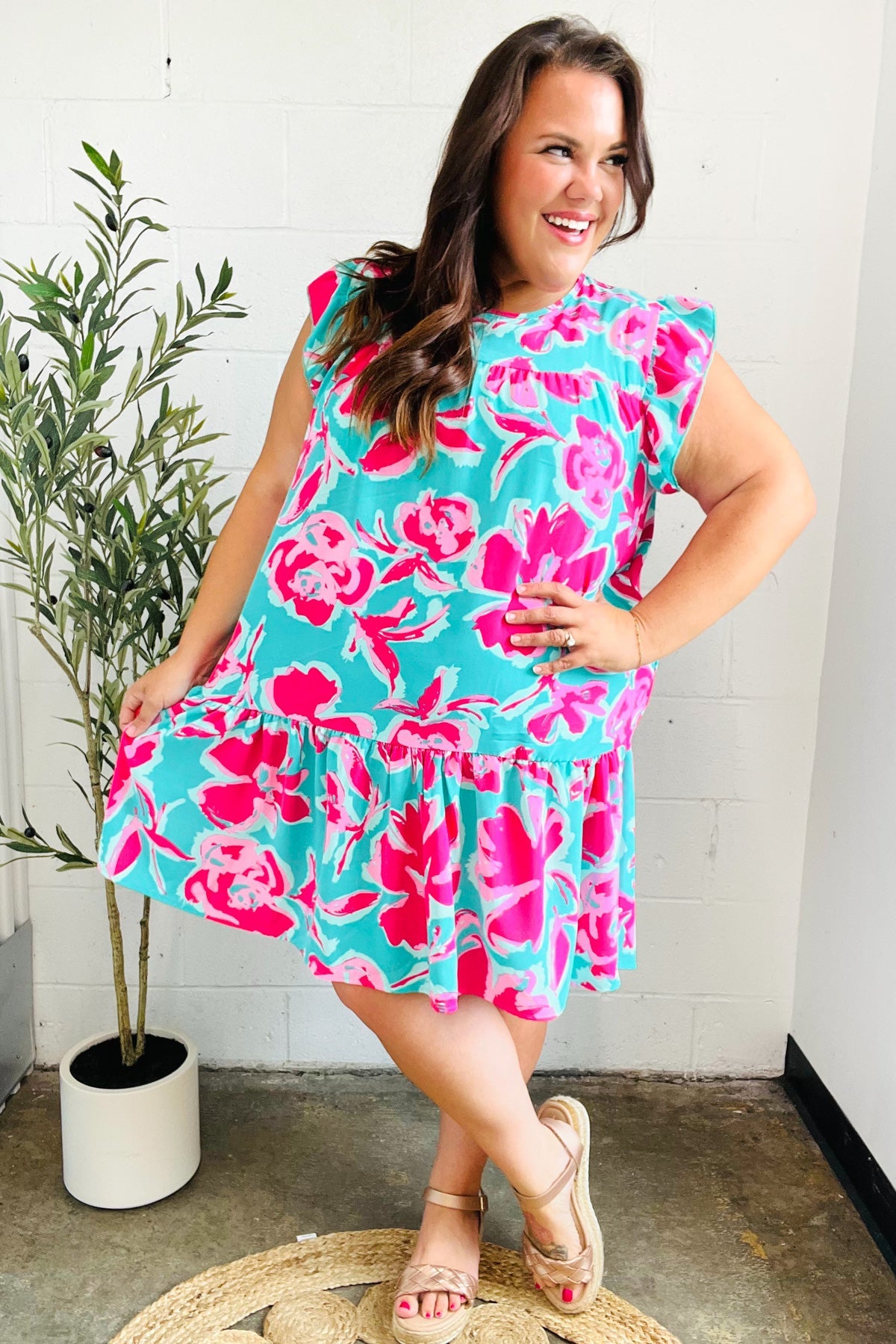 Diva Dreaming Floral Tiered Dress