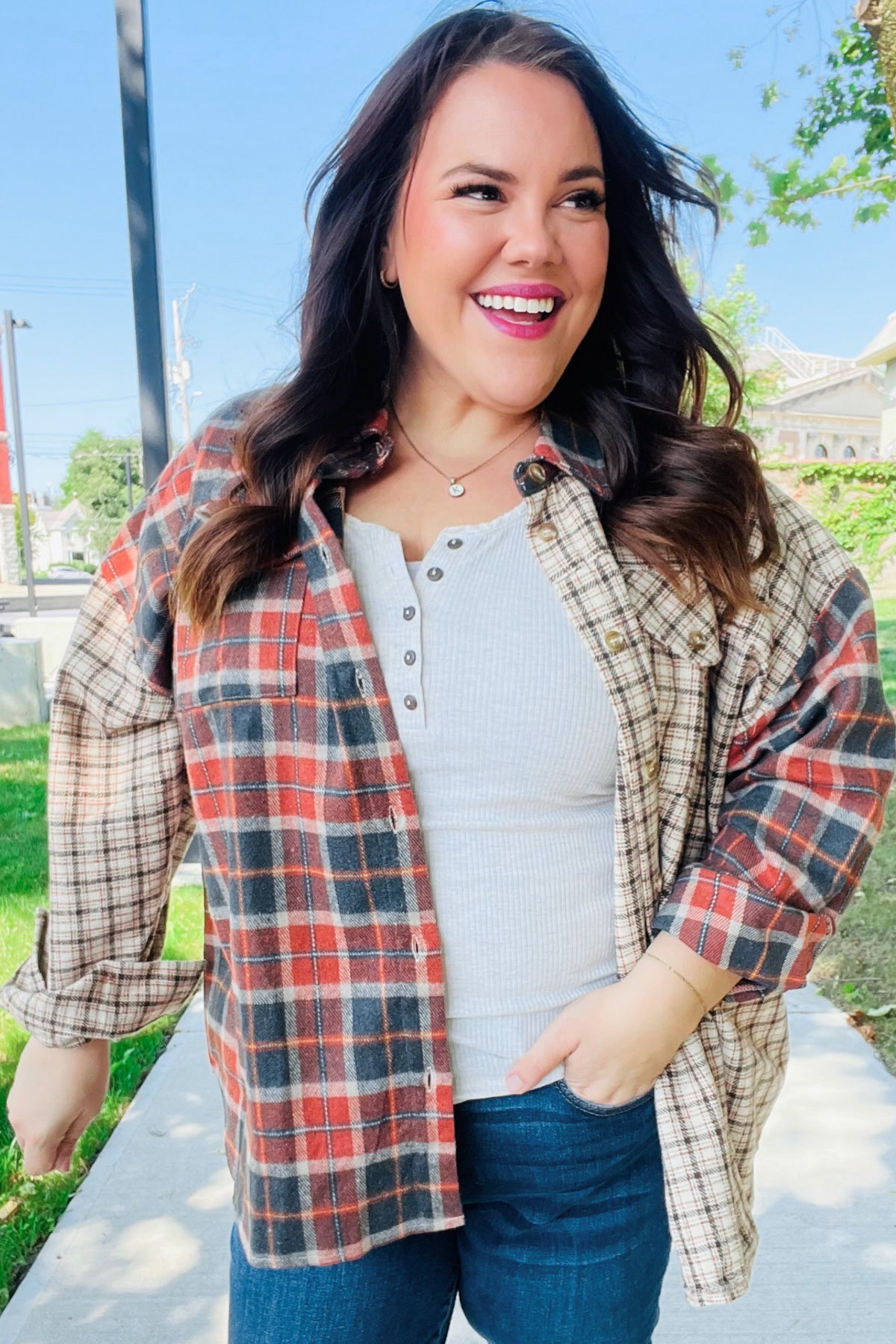 Make A Statement Plaid Shacket