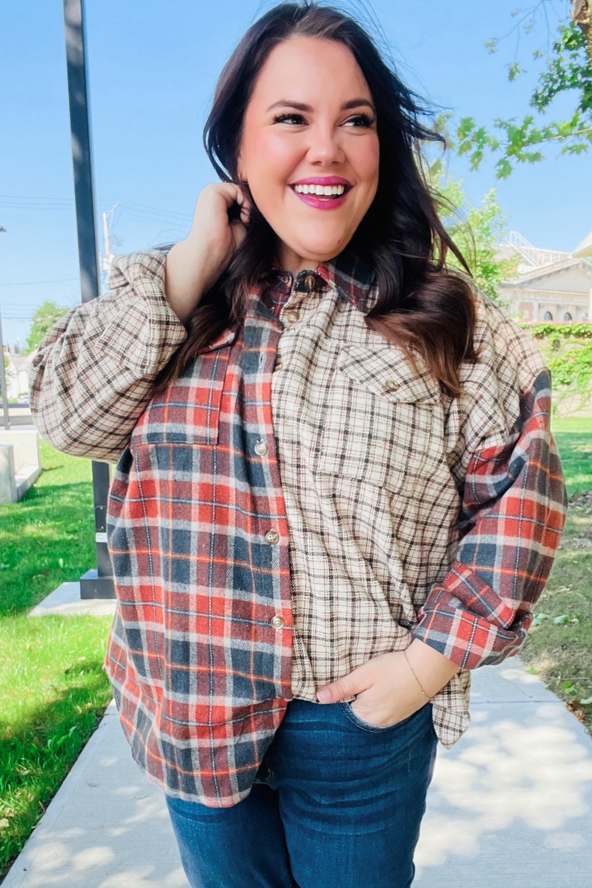 Make A Statement Plaid Shacket