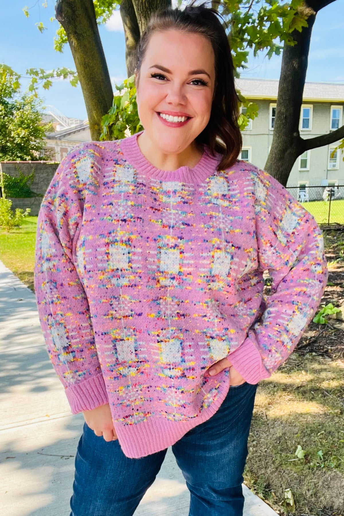 Adorable Popcorn Knit Sweater