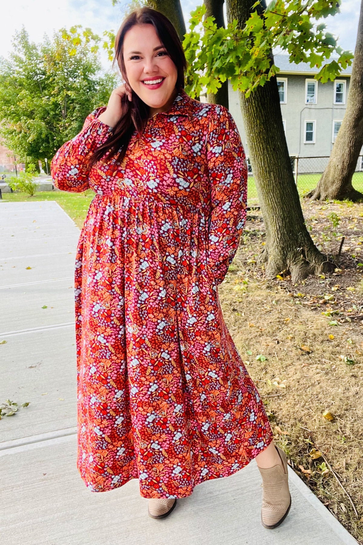 Casual Living Floral Fit & Flare Maxi Dress