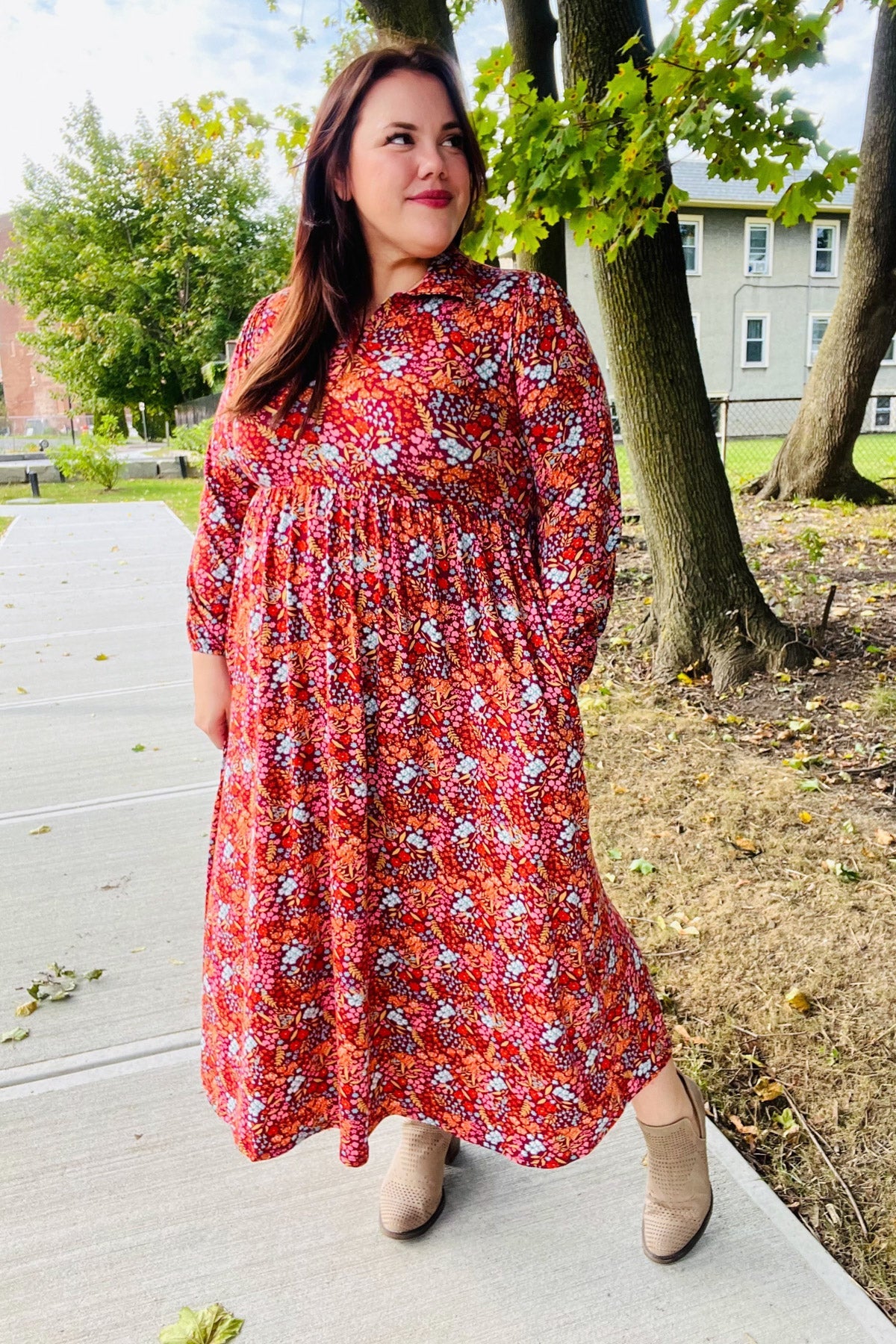 Casual Living Floral Fit & Flare Maxi Dress