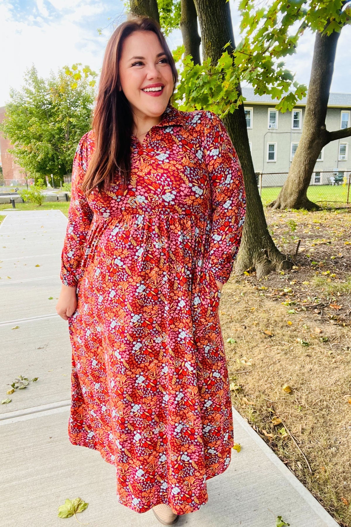 Casual Living Floral Fit & Flare Maxi Dress