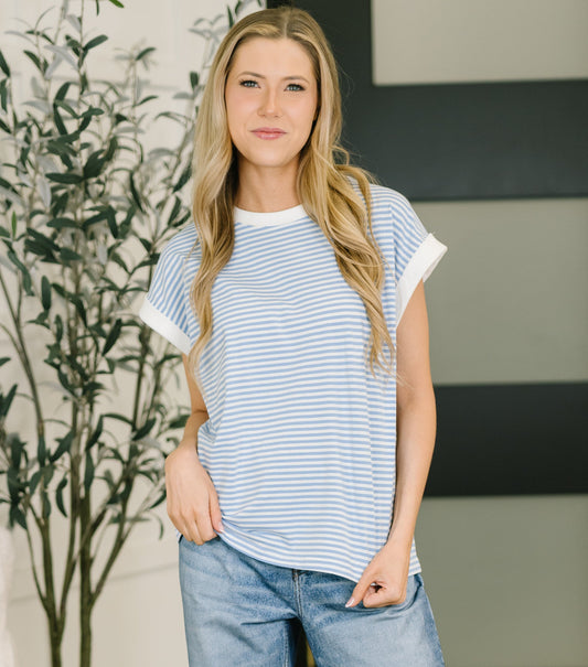 I Wouldn't Mind Top | Cornflower Blue