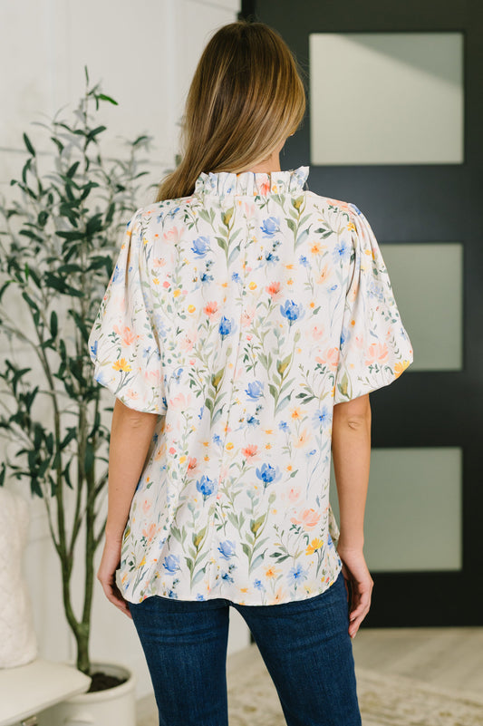 In All This Time Floral Blouse
