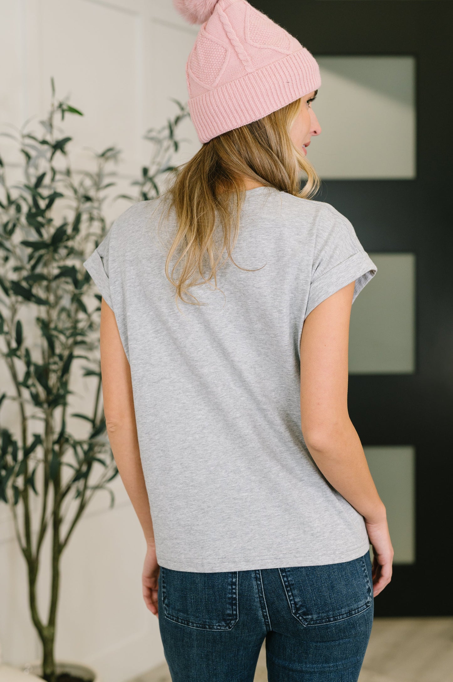 It Starts Here Basic Top | Heather Grey