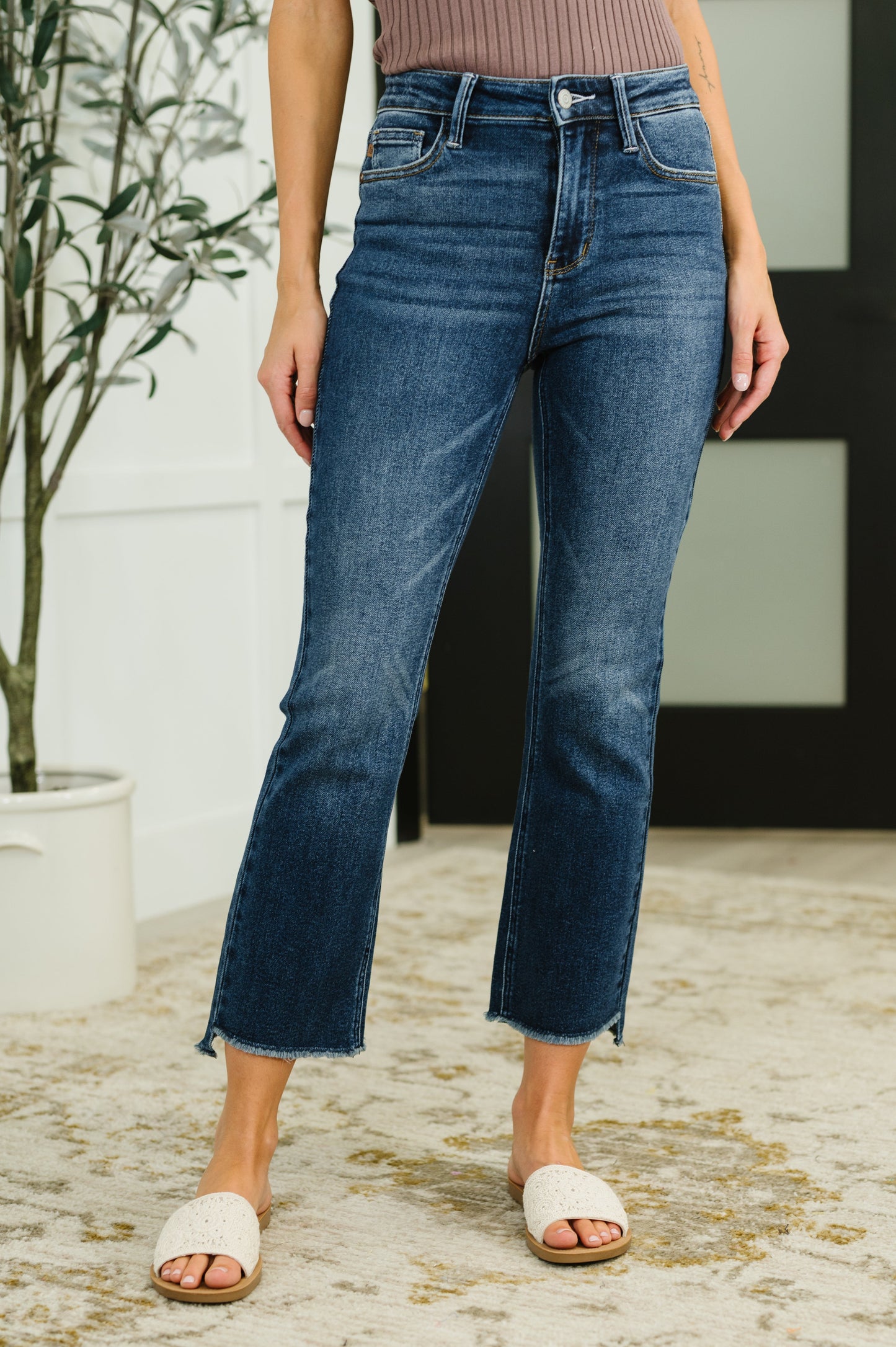 Nova High-Waist Dark Wash Flare Jeans | Judy Blue