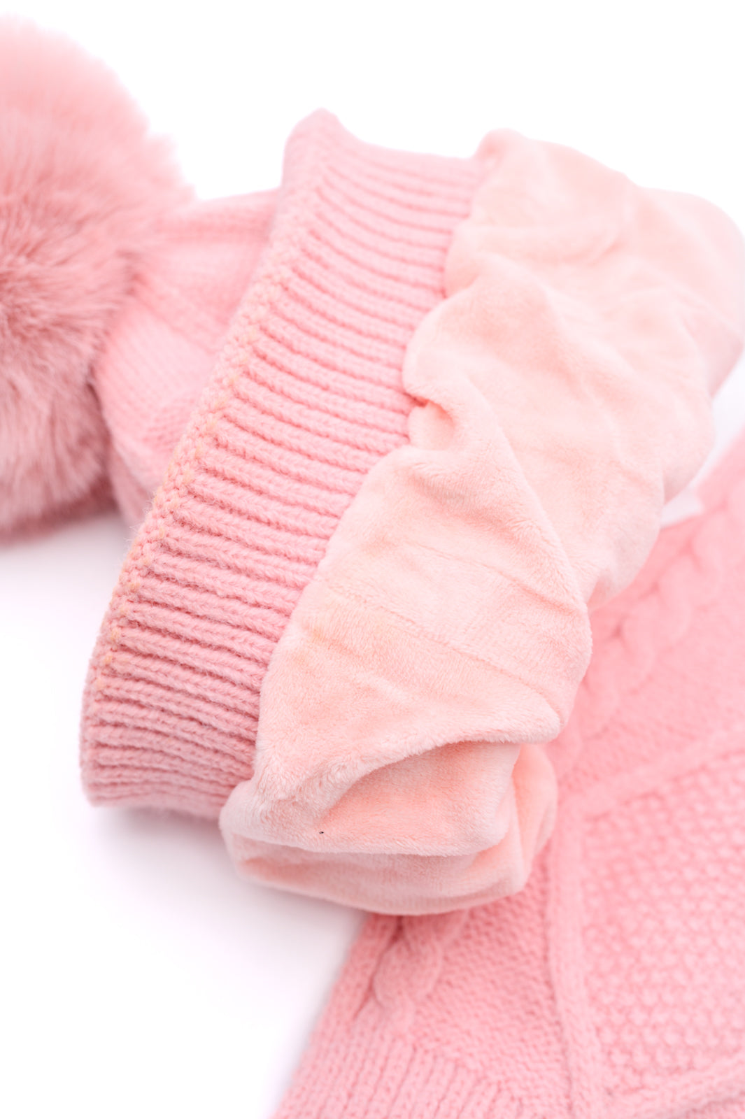 Jane Frost Beanie, Glove, & Scarf Set | Pink