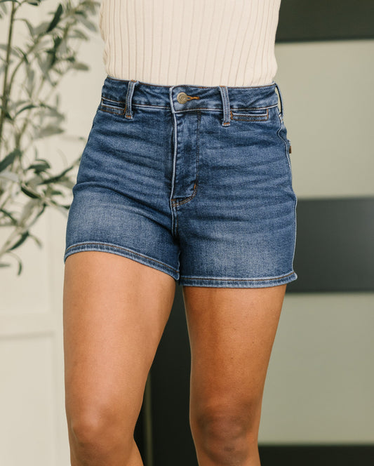 Janessa High-Waist Slim Shorts | Judy Blue