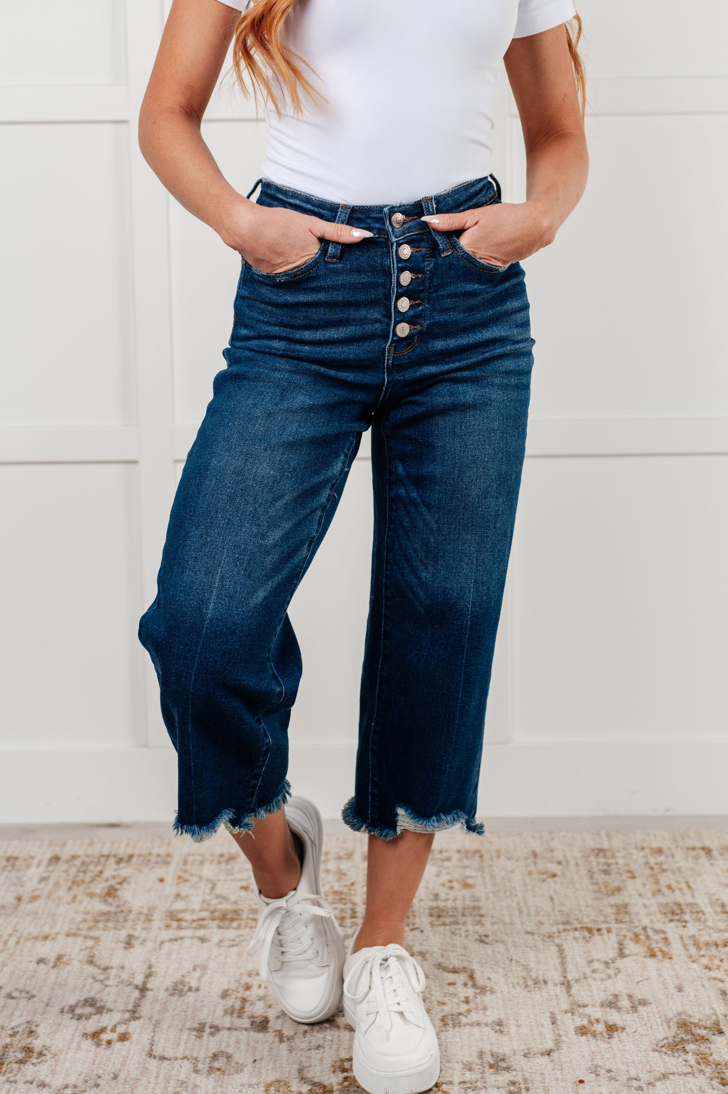 Janice High-Rise Wide Leg Crop Jeans | Judy Blue