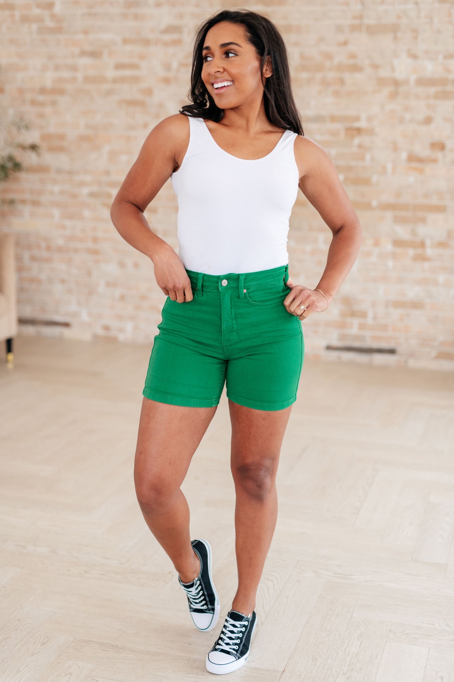 Jenna High-Rise Control Top Cuffed Shorts | Judy Blue