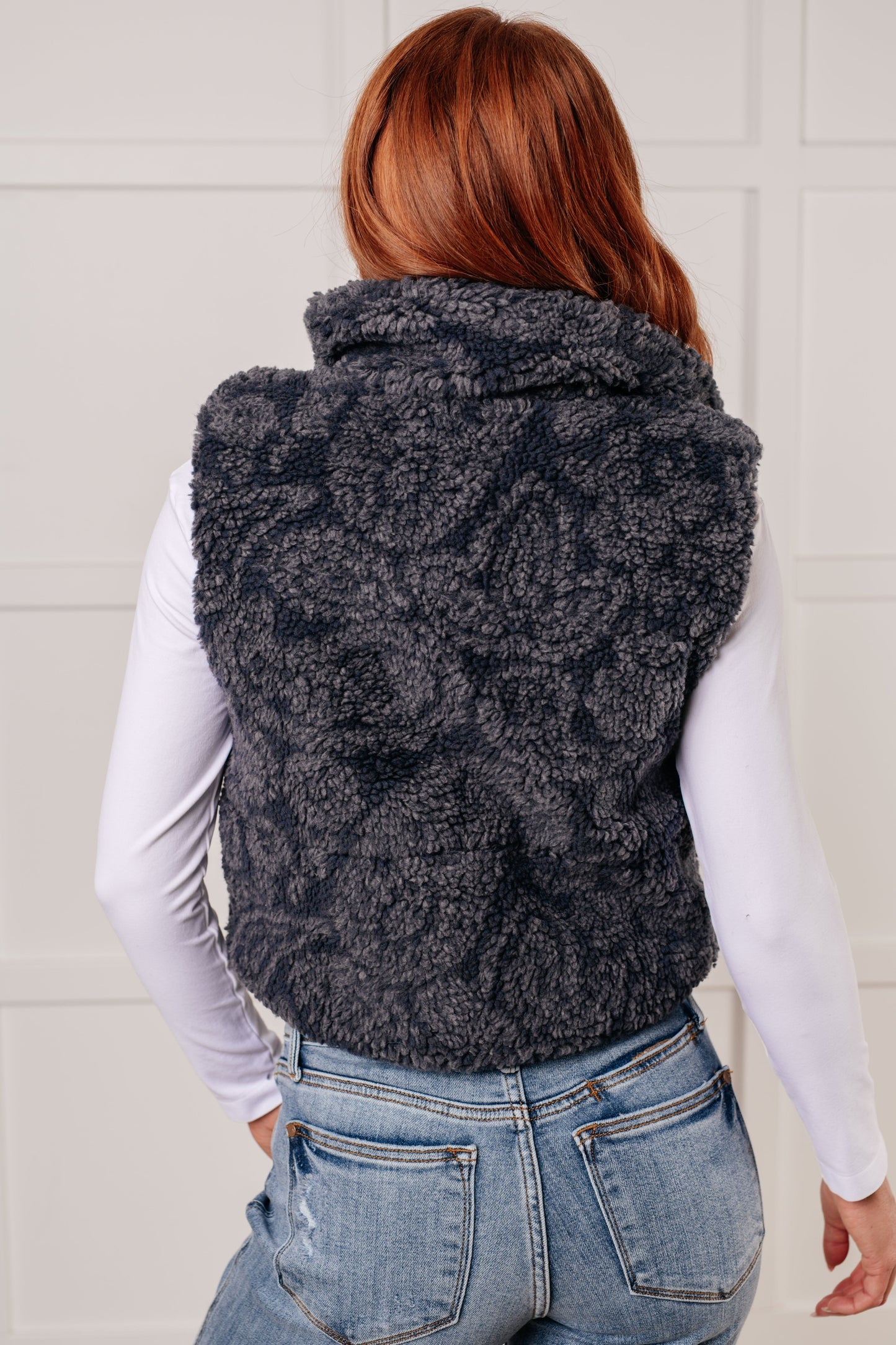 Just One More Layer Paisley Sherpa Vest