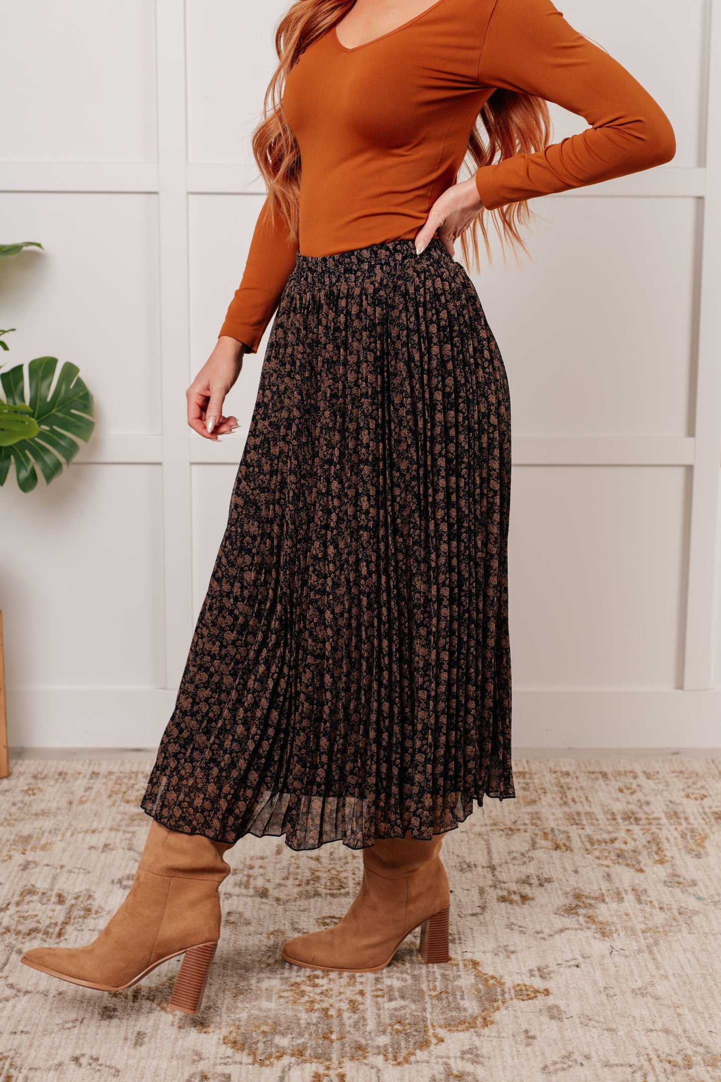 Just What You Wanted Pleated Skirt