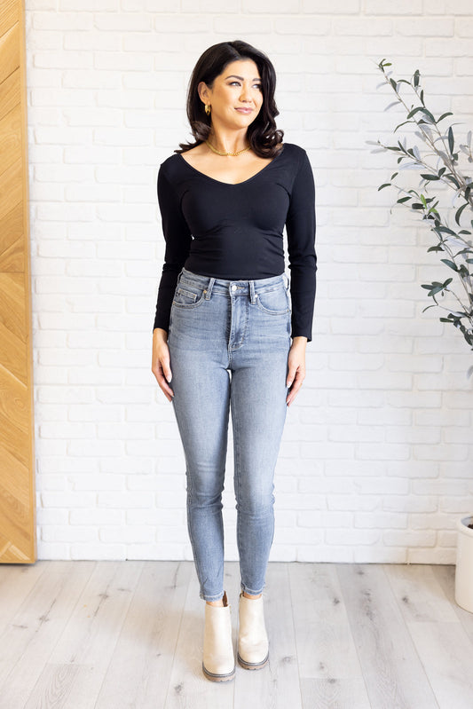 Justine High-Rise Control Top Skinny Jeans | Judy Blue