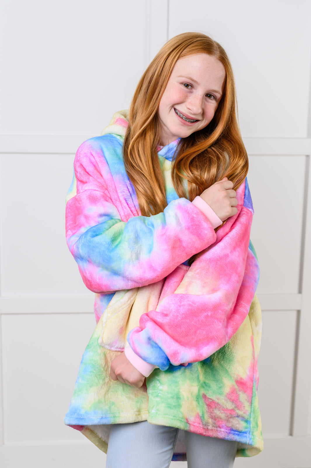 Adelynn Oversized Hoodie Blanket | Rainbow | Kid's