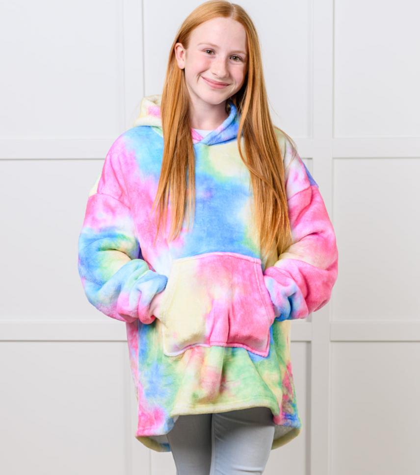 Adelynn Oversized Hoodie Blanket | Rainbow | Kid's