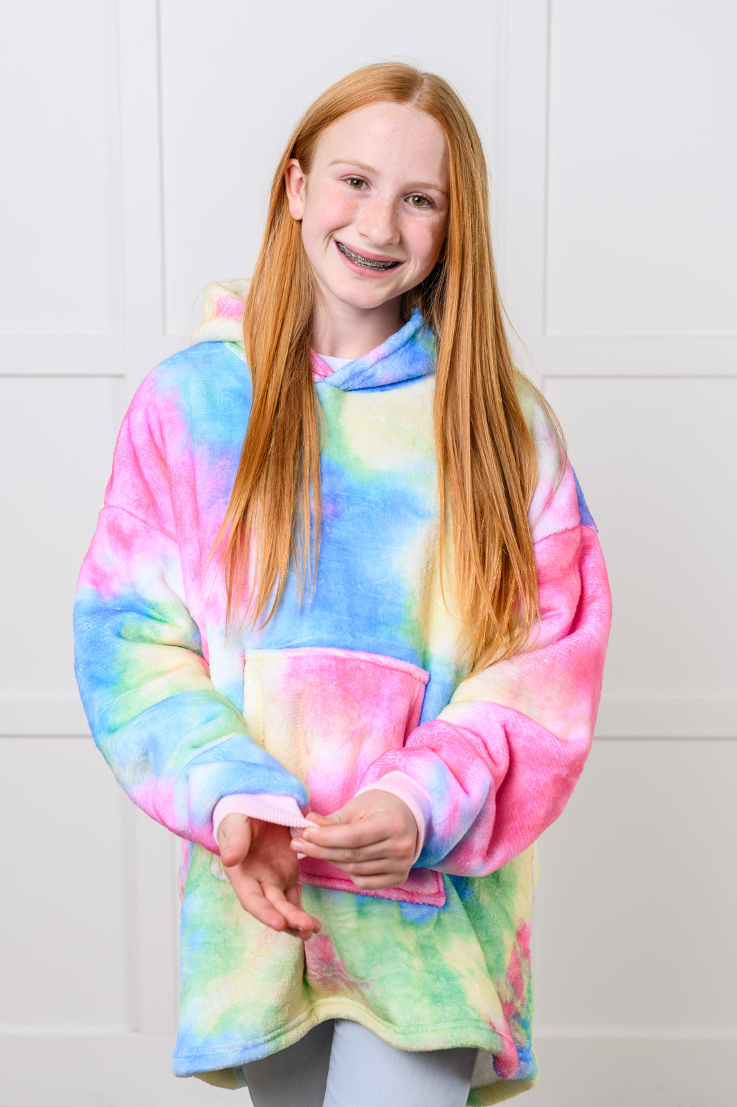 Adelynn Oversized Hoodie Blanket | Rainbow | Kid's