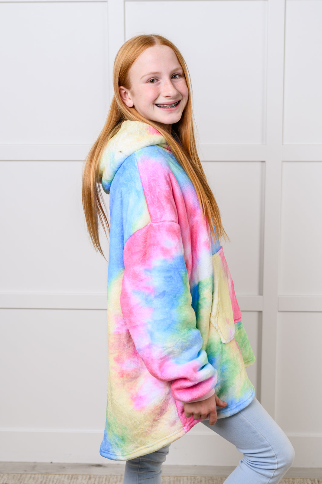 Adelynn Oversized Hoodie Blanket | Rainbow | Kid's