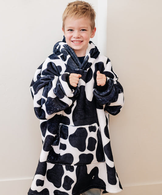 Oversized Hoodie Blanket | Cow | Kid's